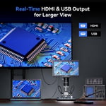 TOMLOV TriL110 3 Lensli 2K HDMI Dijital Mikroskop, IPS Ekranlı 10.1 Inc