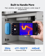 TOPDON TC001 Mini USB-C Termal Kamera 384×384 TISR