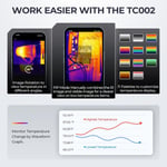 TOPDON TC002 iOS için Termal Kamera 256 x 192 IR Yüksek Çözünürlük - Gri