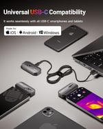 TOPDON TC002C USB-C iPhone ve iPad Termal Kamera 256×192