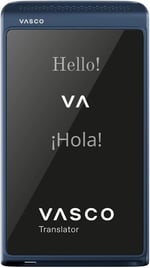 Vasco Translator Q1 - AI Ses Klonlama Dil Çeviri Cihazı - 113 Dil Ücretsiz Süresiz İnternet - Lacivert