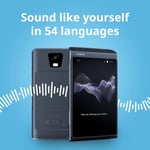 Vasco Translator Q1 - AI Ses Klonlama Dil Çeviri Cihazı - 113 Dil Ücretsiz Süresiz İnternet - Siyah