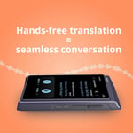 Vasco Translator Q1 - AI Ses Klonlama Dil Çeviri Cihazı - 113 Dil Ücretsiz Süresiz İnternet - Mor