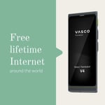 Vasco V4 Dil Tercüman Cihazı - 108 Dil - WiFi Olmadan Ücretsiz - Kobalt Mavisi