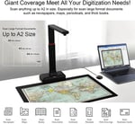 VIISAN S21 Geniş Format Kitap ve Belge Tarayıcı, 27MP Çözünürlük