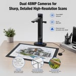 VIISAN S48 Duo Tepegöz Kitap Tarayıcı - A2/A3 Büyük Format, Çift 48MP, 600 DPI