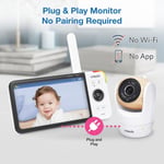 VTech VM919-2HD 2 Kameralı Video Monitörü, 15 Saat Video Akışı, 7 Inc