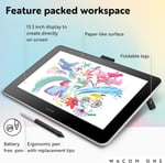 Wacom One HD Yaratıcı Kalem Ekranı, Ekranlı Çizim Tableti, 13.3 Inc
