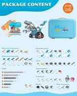WhalesBot 8+ Yaş  E7 Pro Kodlama Robotu Kodlama Destek Kontrol Cihazı