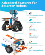 WhalesBot 8+ Yaş  E7 Pro Kodlama Robotu Kodlama Destek Kontrol Cihazı