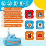 WhalesBot Çocuklar İçin A3 Kodlama Robotu, Çoklu Sensör Kodlama Bloğu +3 Yaş