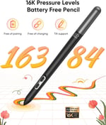 XP-Pen 12.2 Inc Bağımsız Çizim Tableti, Bilgisayar Gerektirmez X3 Pro İnce Kalem