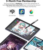 XP-Pen 12.2 Inc Bağımsız Çizim Tableti, Bilgisayar Gerektirmez X3 Pro İnce Kalem