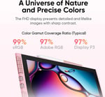 XP-Pen Artist 12 3. Nesil 11.9 Inc Ekranlı Çizim Tableti, Pembe, 16K Kalem, X4