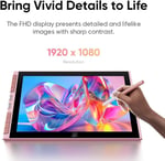 XP-Pen Artist 12 3. Nesil 11.9 Inc Ekranlı Çizim Tableti, Pembe, 16K Kalem, X4