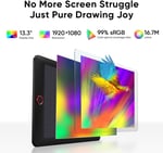 XPPen Artist 13.3 Pro Ekranlı Çizim Tableti, 16K, Tamamen Lamine Edilmiş