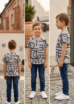 Harf Baskılı Erkek T-shirt