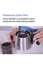 Chailand Çay Makinesi Inox Çelik Demlikli 1.8L Gizli Rezistans Otomatik Kapanma Çaycı