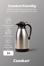 Cooker CKR2006 2 Litre Çelik Termos