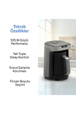 Kaave Mono Türk Kahvesi Makinesi Gri