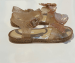 SANDALET GOLD KELEBEKLİ