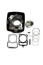 200 cc SİLİNDİR KOMPLE 13 PERNO [65,5 mm] [YÜK:69 mm] CG - KUBA ÇİTA SİYAH