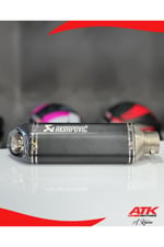 Akrapovic Egzoz Universal Motosiklet Egzozu Tüp Egzoz Siyah