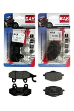 BAK ORGANİK ÖN BALATA + ARKA BALATA TAKIMI RKS VRS 125 / FRECCİA 125 - 150 [ 5 Bin Km +]