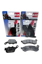 BAK ORGANİK ÖN BALATA + ARKA BALATA TAKIMI MONDİAL DRİFT L [ 5 Bin Km + ]