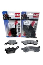 BAK ORGANİK ÖN BALATA + ARKA BALATA TAKIMI MONDİAL DRİFT L [ 5 Bin Km + ]