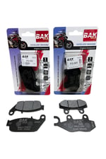 BAK ORGANİK ÖN BALATA + ARKA BALATA TAKIMI TVS APACHE RTR 200 [ 5 Bin Km + ]