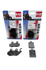 BAK ORGANİK ÖN BALATA + ARKA BALATA TAKIMI SYM JET X 125 / SYM FİDDLE [ 5 Bin Km + ]