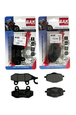 BAK ORGANİK ÖN BALATA + ARKA BALATA TAKIMI RKS VRS 125 / FRECCİA 125 - 150 [ 5 Bin Km +]