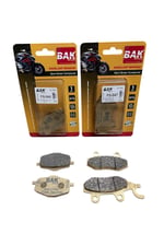 BAK SEMİ SİNTERLİ ÖN BALATA + ARKA BALATA TAKIMI RKS VRS 125 / FRECCİA 125 - 150 [ 10 Bin Km +]