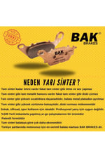 BAK SEMİ SİNTERLİ ÖN BALATA + ARKA BALATA TAKIMI MONDİAL DRİFT L [ 10 Bin Km + ]