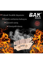 BAK SEMİ SİNTERLİ ÖN BALATA + ARKA BALATA TAKIMI PULSAR NS 200 RS 200 [ 10 Bin Km + ]