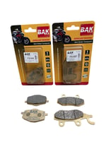 BAK SEMİ SİNTERLİ ÖN BALATA + ARKA BALATA TAKIMI RKS VRS 125 / FRECCİA 125 - 150 [ 10 Bin Km +]