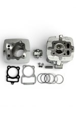 CG 200cc SİLİNDİR + ÜST KAPAK SET / SİLİNDİR 15 PERNO [65,5mm] [YÜK:69 mm] + KAPAK [DQ SUBAP]