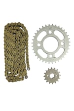 CG PERFORMANSLI ZİNCİR DİŞLİ SETİ ÖN 16T/ARKA 36T + SFR GOLD ORİNGLİ ZİNCİR 428Hx128L CG - KUBA ÇİTA