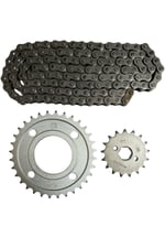 CG PERFORMANSLI ZİNCİR DİŞLİ SETİ - ÖN 17T + ARKA 32T + SFR ZİNCİR 428H x 110L CG - KUBA ÇİTA