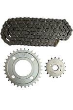 CG PERFORMANSLI ZİNCİR DİŞLİ SETİ - ÖN 17T + ARKA 32T + SFR ZİNCİR 428H x 110L CG - KUBA ÇİTA