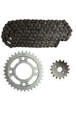 CG PERFORMANSLI ZİNCİR DİŞLİ SETİ - ÖN 16T + ARKA 34T + SFR ZİNCİR 428H x 110L CG - KUBA ÇİTA