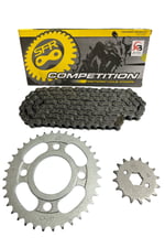 CG PERFORMANSLI ZİNCİR DİŞLİ SETİ - ÖN 16T + ARKA 36T + SFR ZİNCİR 428H x 110L CG - KUBA ÇİTA
