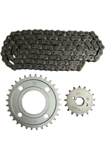 CG PERFORMANSLI ZİNCİR DİŞLİ SETİ - ÖN 17T + ARKA 32T + SFR ZİNCİR 428H x 110L CG - KUBA ÇİTA