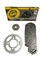 CUB PERFORMANSLI ZİNCİR DİŞLİ SETİ - ÖN 15T + ARKA 34T + SFR ZİNCİR 428H x 110L CUB - SFC