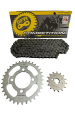 CUB PERFORMANSLI ZİNCİR DİŞLİ SETİ - ÖN 15T + ARKA 34T + SFR ZİNCİR 428H x 110L CUB - SFC