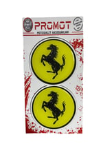 FERRARİ DAMLA STİCKER / FERRARİ LOGO SARI (5X5 CM) 2 ADET
