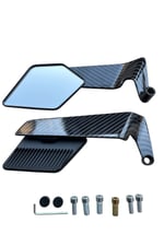 GİDON ÜSTÜ H2 KANAT AYNA KARBON KAPLAMA GENİŞ AÇI PCX - DRİFT L - AYNA GİRİŞİ OLAN TÜM MOTOSİKLETLER