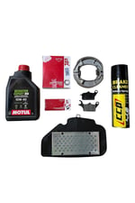 HONDA ACTİVA 125 ASK ÖN + ARKA BALATA + HAVA FİLTRESİ + MOTUL SCOOTER EXPERT YAĞ + BALATA SPREYİ