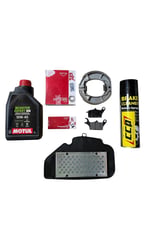 HONDA ACTİVA 125 ASK ÖN + ARKA BALATA + HAVA FİLTRESİ + MOTUL SCOOTER EXPERT YAĞ + BALATA SPREYİ
